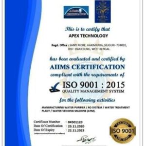Apex-ISO9001-2015 certificate